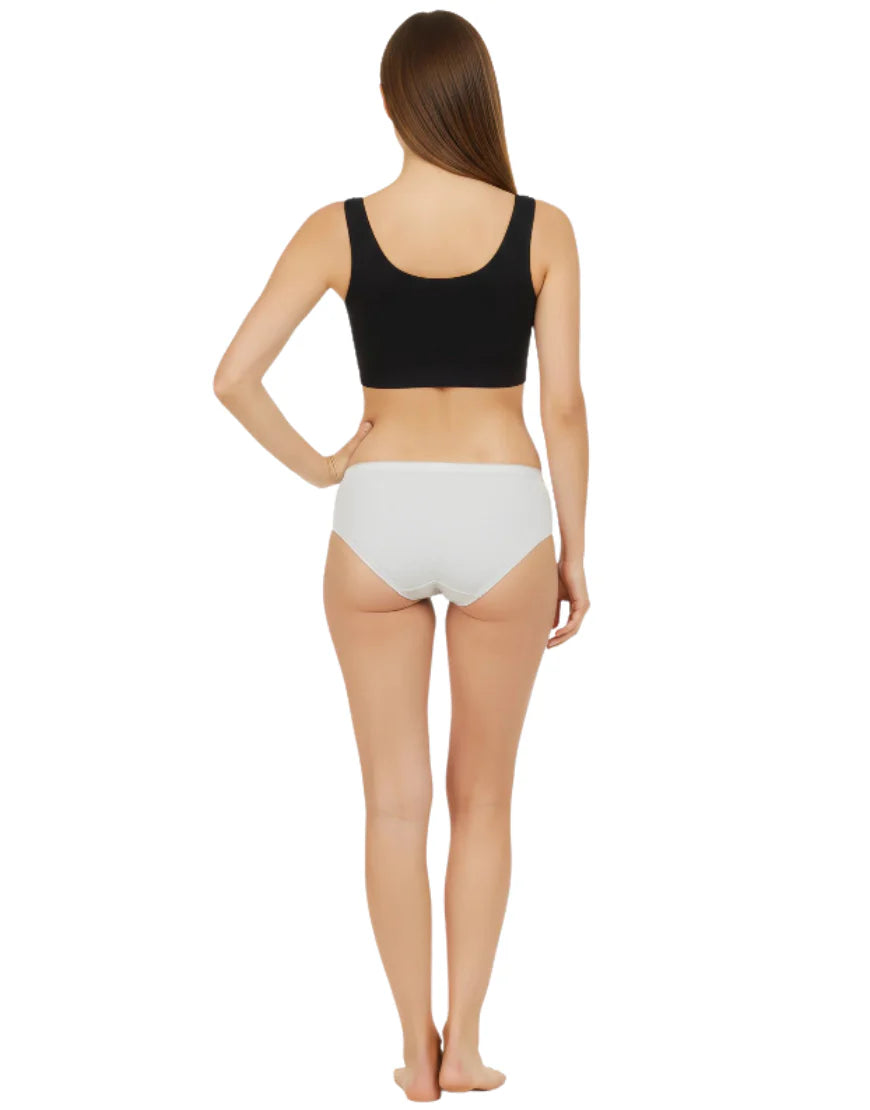 AFIFAH LINGERIE _PACK OF 5 SUPER SOFT COTTON STRETCH PRINTED BIKINI BRIEFS -FOOTBALL