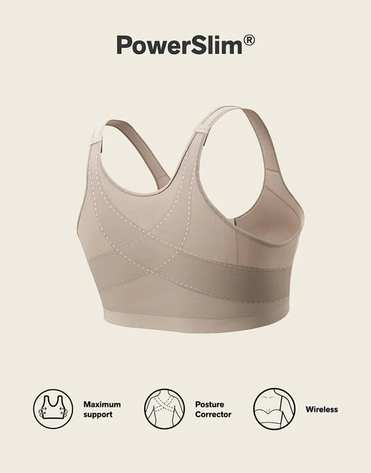 AFIFAH LINGERIE _Leonisa Unlined Wireless Posture Corrector Bra-SKIN