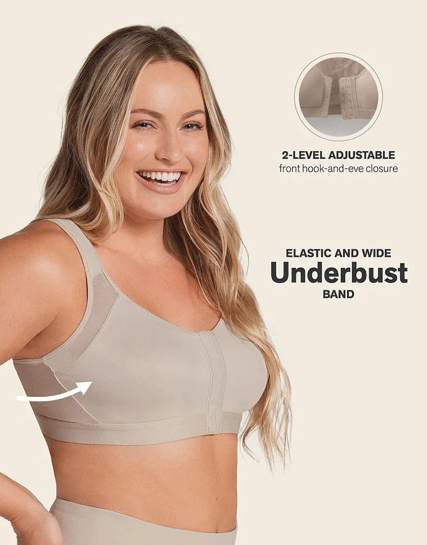 AFIFAH LINGERIE _Leonisa Unlined Wireless Posture Corrector Bra-SKIN