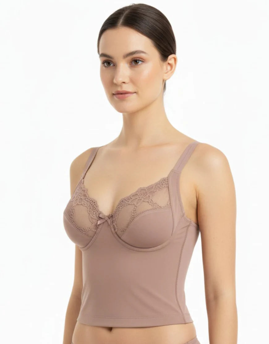 AFIFAH LINGERIE  _WAIST SHAPPING BRA-BRN