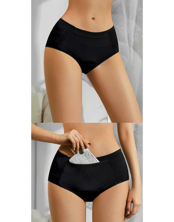AFIFAH LINGERIE_Buy 2 Get 1 Free Special Bumper Offer Imported Soft Material 4 Layered Leak Proof Period Panty for Heavy Flow