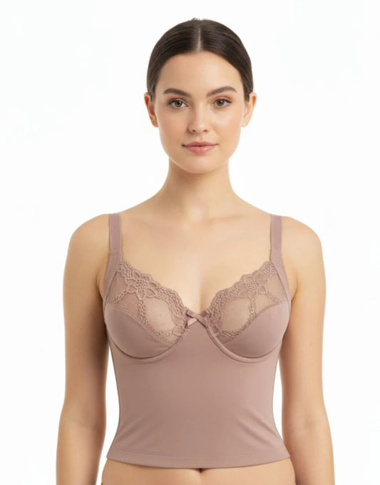 AFIFAH LINGERIE  _WAIST SHAPPING BRA-BRN