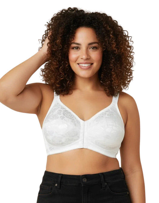 AFIFAH LINGERIE _FRONT OPEN MINIMIZER BRA-WHITE