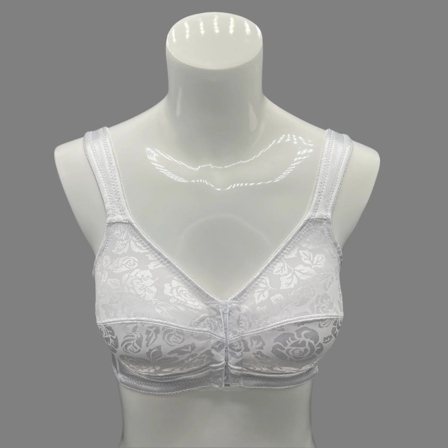 AFIFAH LINGERIE _FRONT OPEN MINIMIZER BRA-WHITE