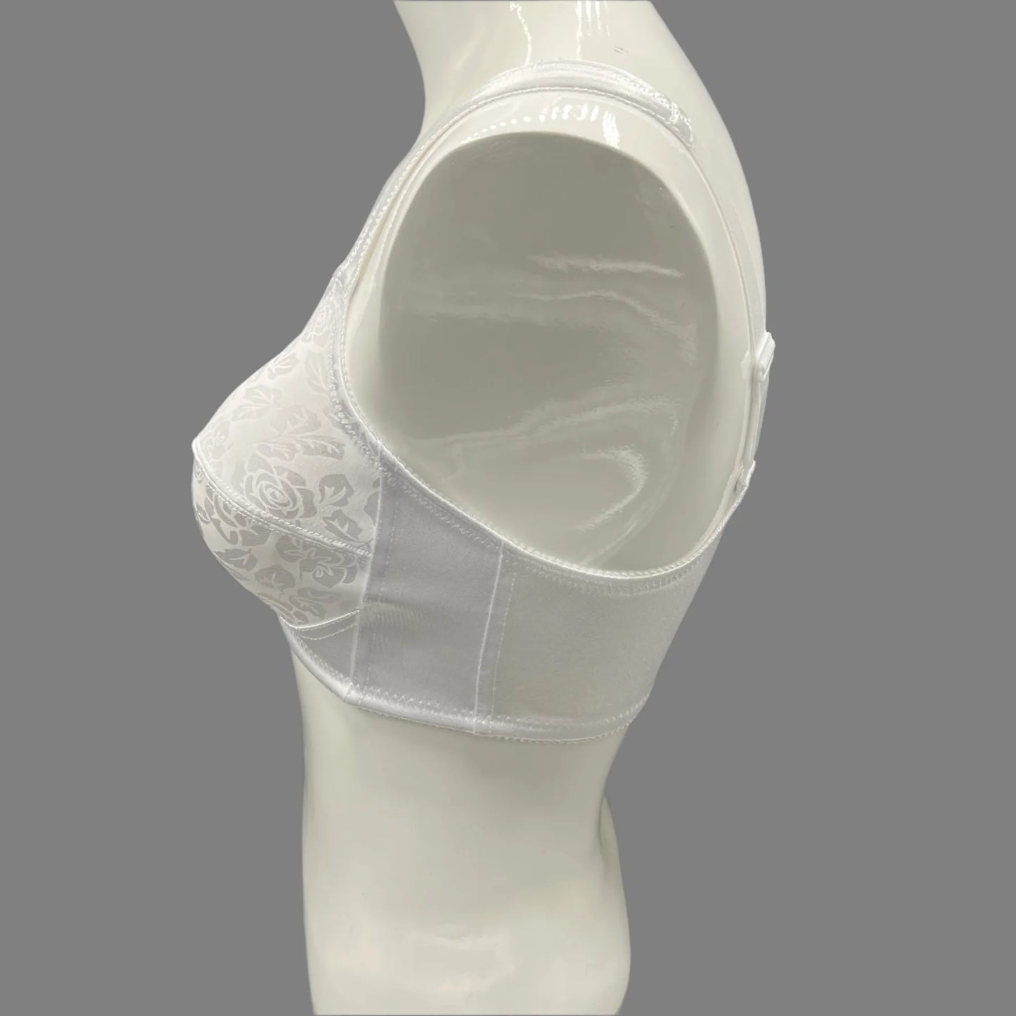 AFIFAH LINGERIE _FRONT OPEN MINIMIZER BRA-WHITE