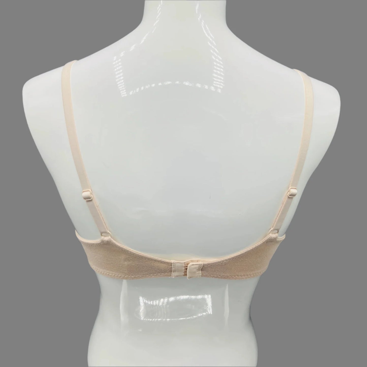 AFIFAH LINGERIE _DEEP PLUNG LIGHTLY PADDED WIRED COTTON T-SHIRT BRA -SKIN