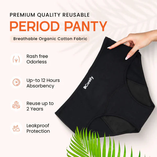 AFIFAH LINGERIE_Buy 2 Get 1 Free Special Bumper Offer Imported Soft Material 4 Layered Leak Proof Period Panty for Heavy Flow