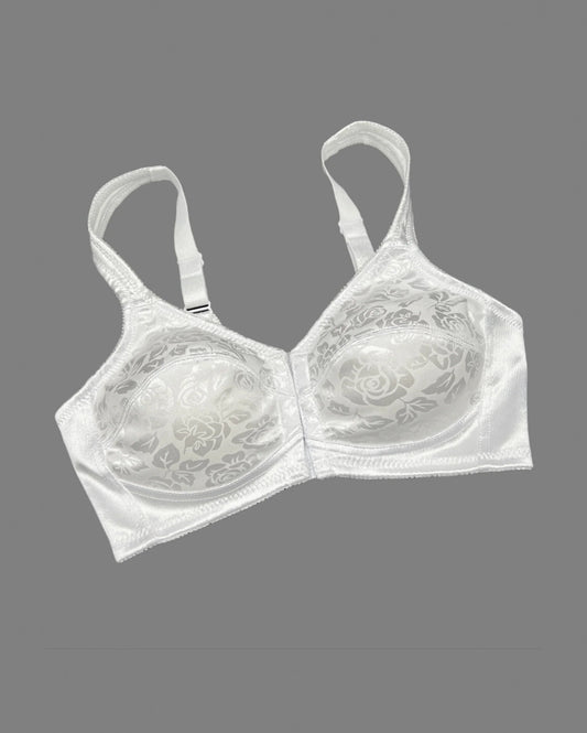 AFIFAH LINGERIE _FRONT OPEN MINIMIZER BRA-WHITE